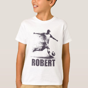 Robert Soccer Boys Personalised First Name Robert T-Shirt