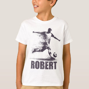 Robert Soccer Boys Personalised First Name Robert T-Shirt