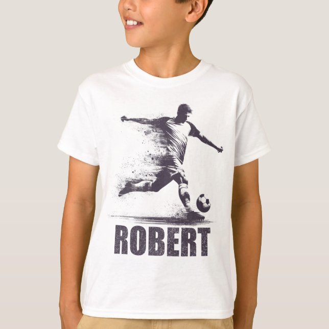 Robert Soccer Boys Personalised First Name Robert  T-Shirt (Front)