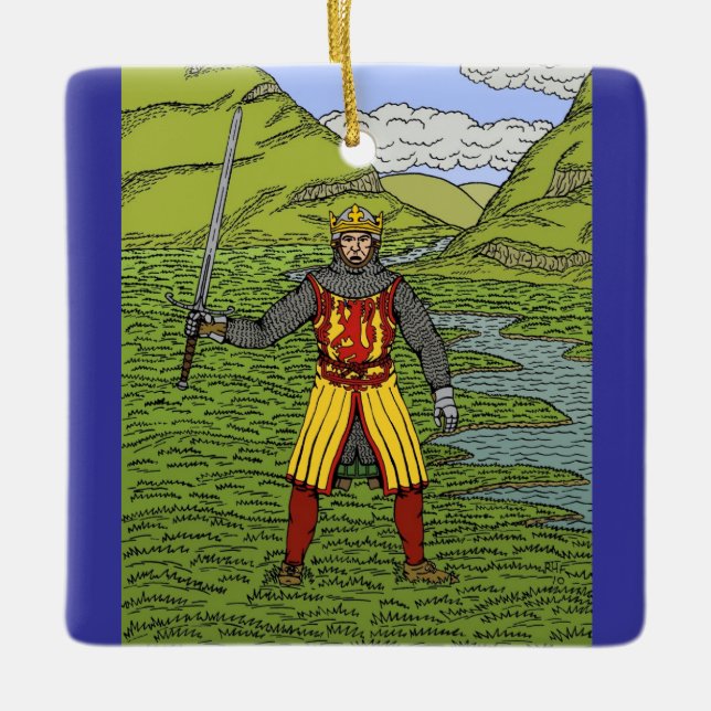 Robert the Bruce Ceramic Tree Decoration (Front)