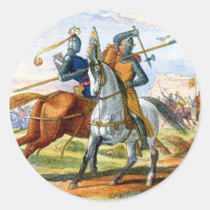 Robert the Bruce kills Sir Henry Bohum Classic Round Sticker