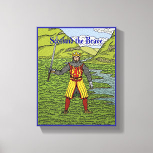 Robert the Bruce Scotland the Brave Canvas Print