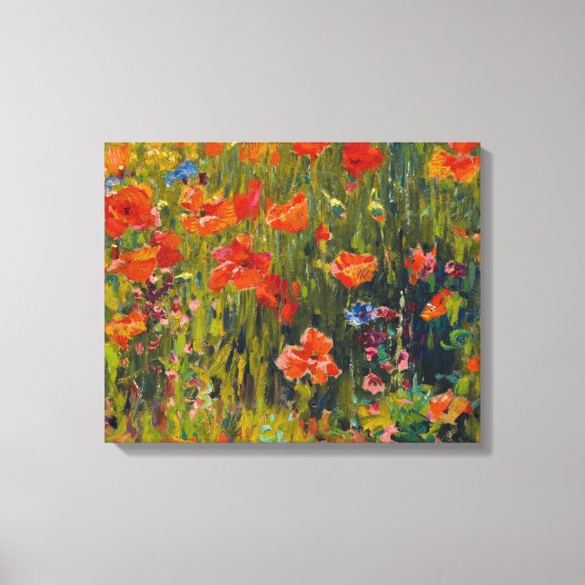 Robert Vonnoh Poppies Canvas Print (Front)