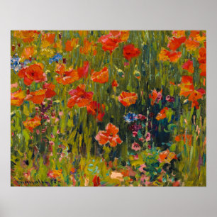 Robert Vonnoh Poppies Poster