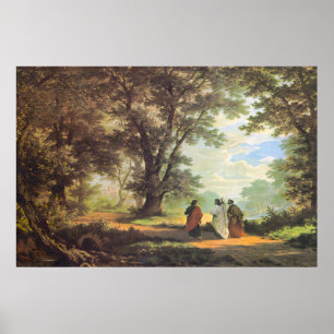 Robert Zund Road to Emmaus Poster