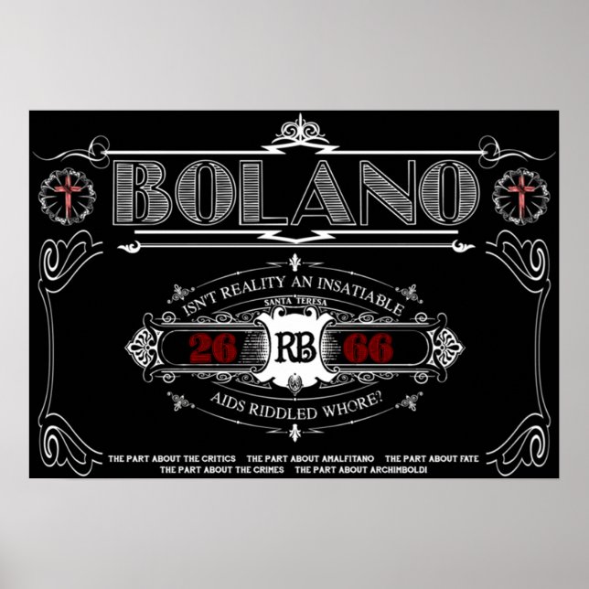 Roberto Bolano 2666 Poster (Front)