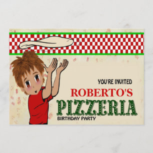 Roberto's Pizzeria Party Invitation
