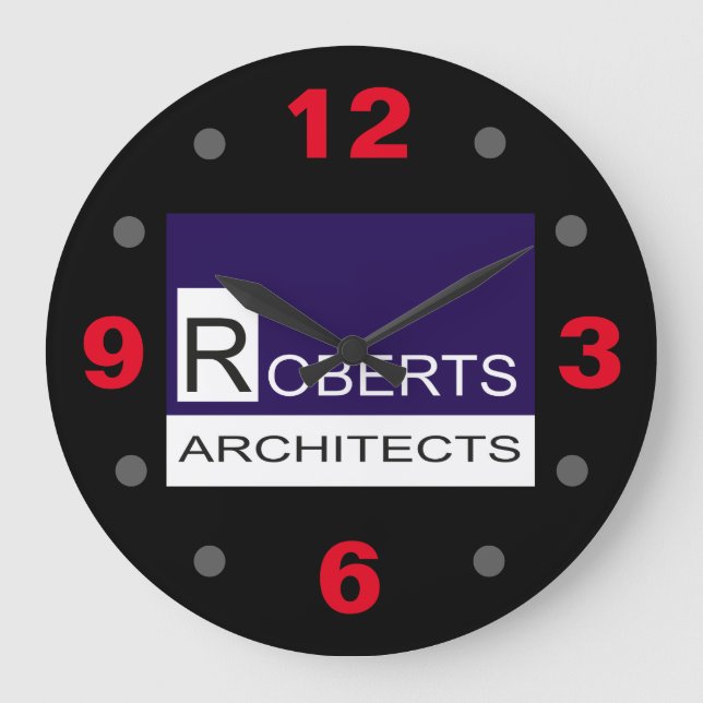 Roberts Architects Large Clock (Front)