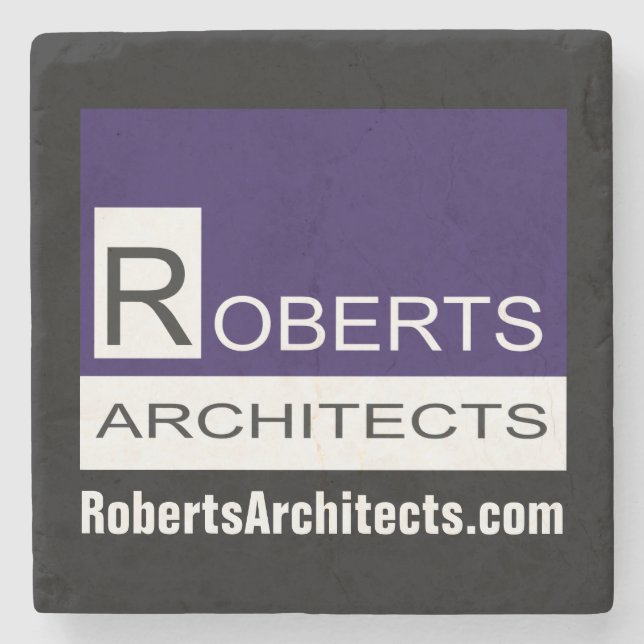 Roberts Architects Stone Coaster (Front)