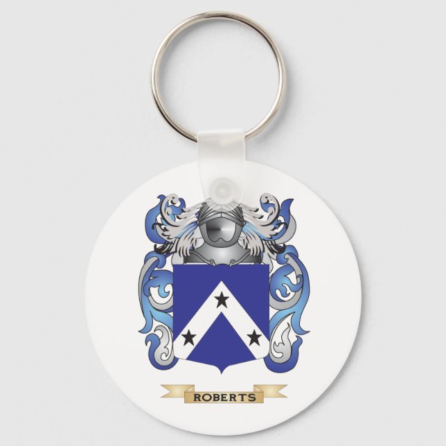 Roberts Coat of Arms (Family Crest) Key Ring (Front)