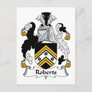 Roberts Family Crest Postcard