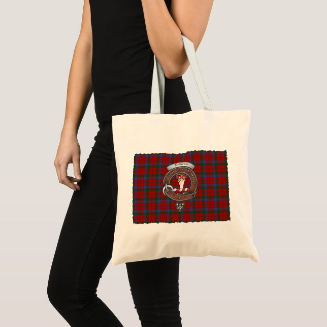 Robertson Clan Badge Tartan Tote Bag (Front (Product))