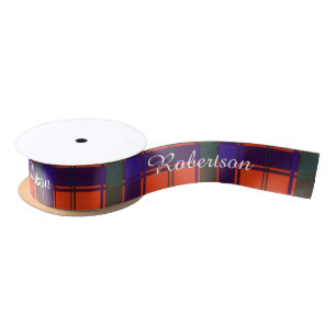 Robertson clan Plaid Scottish tartan Satin Ribbon