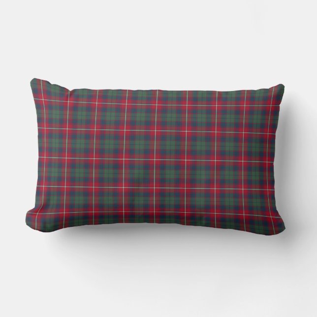 Robertson Clan Tartan Lumbar Cushion (Front)