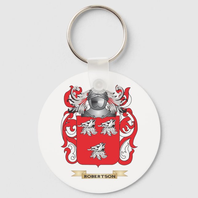 Robertson Coat of Arms (Family Crest) Key Ring (Front)
