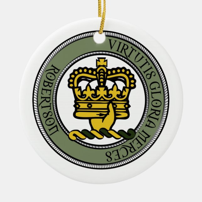 Robertson Crest Ornament (Front)