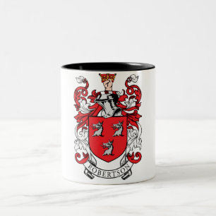 Robertson Family Coat of Arms Two-Tone Coffee Mug