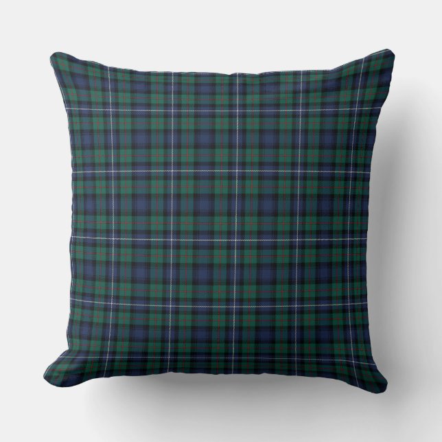 Robertson Hunting Tartan Plaid Pattern Cushion (Front)
