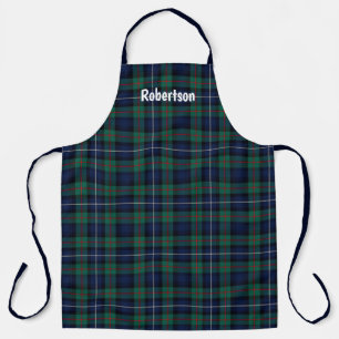 Robertson Tartan Plaid Monogrammed Apron