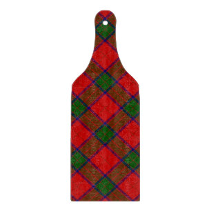 Robertson tartan red green plaid cutting board