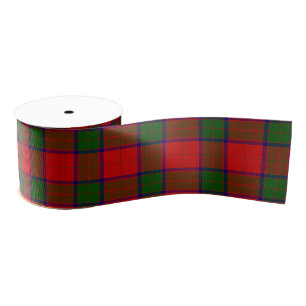Robertson tartan red green plaid grosgrain ribbon