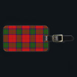 Robertson tartan red green plaid luggage tag<br><div class="desc">Robertson clan tartan red green plaid</div>