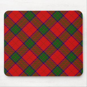 Robertson tartan red green plaid mouse mat