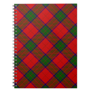 Robertson tartan red green plaid notebook