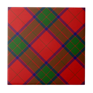 Robertson tartan red green plaid tile