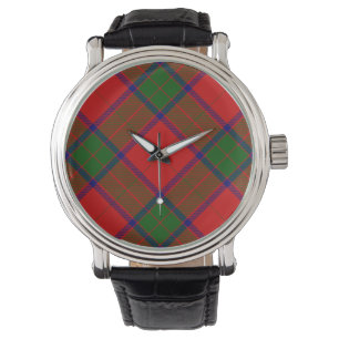 Robertson tartan red green plaid watch