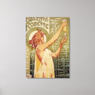 Robette Absinthe Advertisement Poster Canvas Print