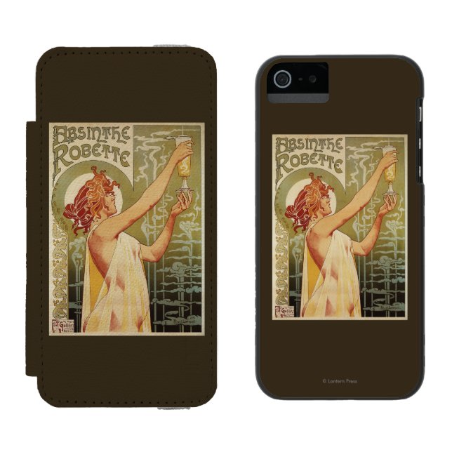 Robette Absinthe Advertisement Poster Incipio iPhone Wallet Case (Side by Side)