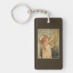 Robette Absinthe Advertisement Poster Key Ring