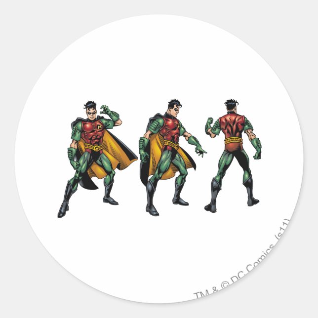 Robin - All Sides Classic Round Sticker (Front)