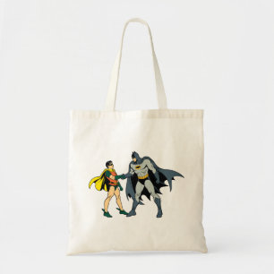 Robin And Batman Handshake Tote Bag