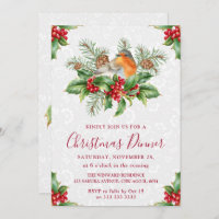 Robin and Holly Berry Christmas Dinner