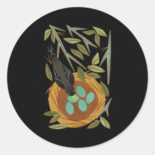 Robin And Nest Sticker