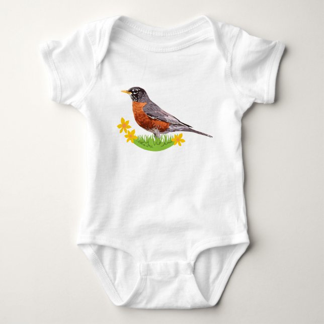 Robin Baby Bodysuit (Front)