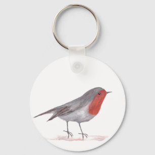 Robin bird key ring