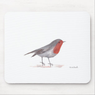 Robin bird mouse mat