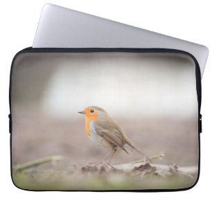 Robin Bird Nature Photo Laptop Sleeve