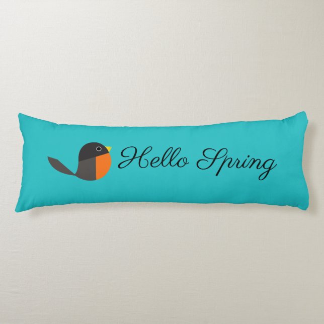 Robin Birds  Body Cushion (Front)