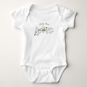 Robin Birds Nest Eggs Spring Baby Shower Bodysuit