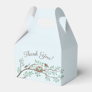 Robin Birds Nest Eggs Spring Baby Shower Favour Box