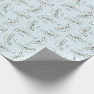 Robin Birds Nest Eggs Spring Baby Shower Wrapping Paper