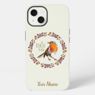Robin Botanical vintage Flowers for bird lover iPhone 13 Case