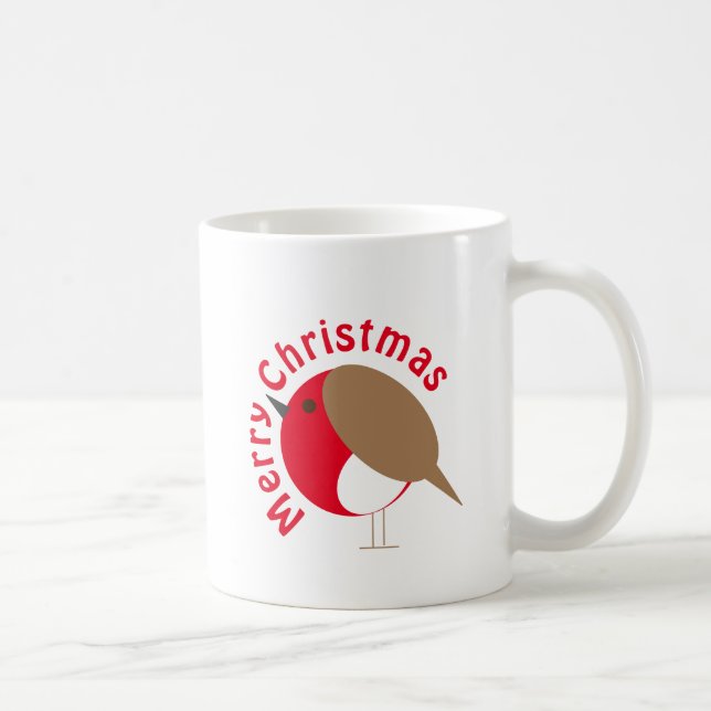 Robin Christmas Mug (Right)