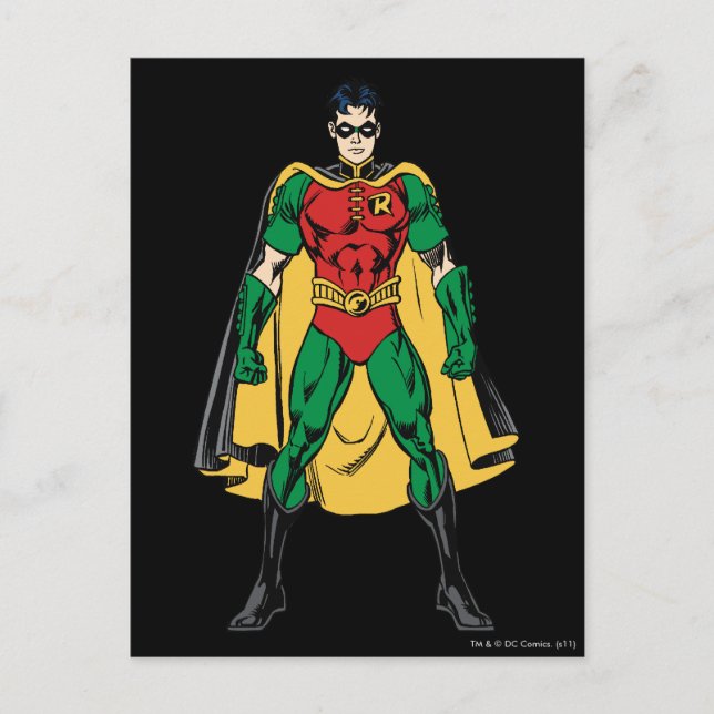 Robin Classic Stance Postcard (Front)