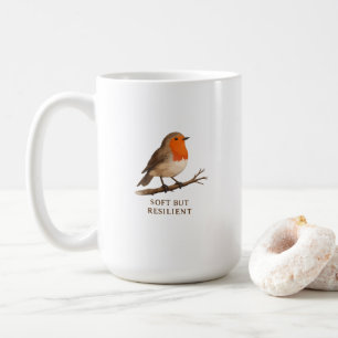 Robin Coffee Mug - Soft Resilient Bird Gift