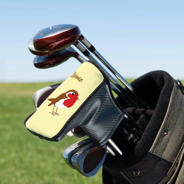 Robin Design Golf Head Cover (In Situ)